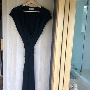 Everlane Go Weave Wrap Black Dress - 12